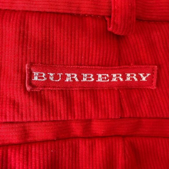 Burberry Vintage Red Straight Leg Golf Pants Size 6 - Picture 7 of 11